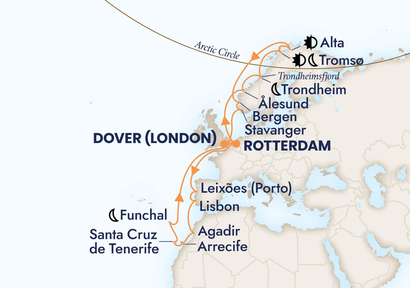 29 nights Mediterranean cruise on Nieuw Statendam 
from 🇬🇧 Dover to 🇳🇱 Rotterdam 