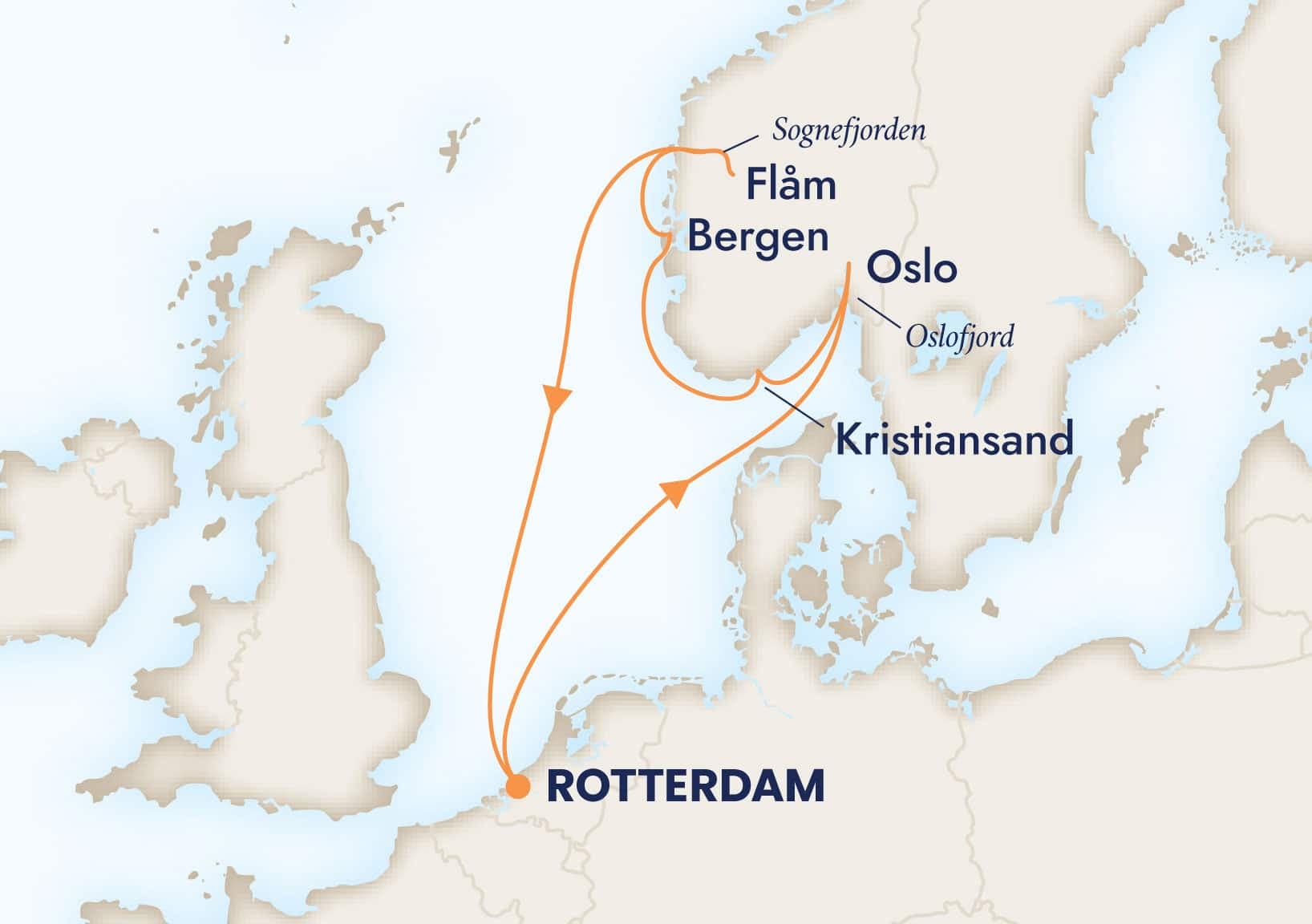 7 nights North European cruise on Rotterdam 
from 🇳🇱 Rotterdam 