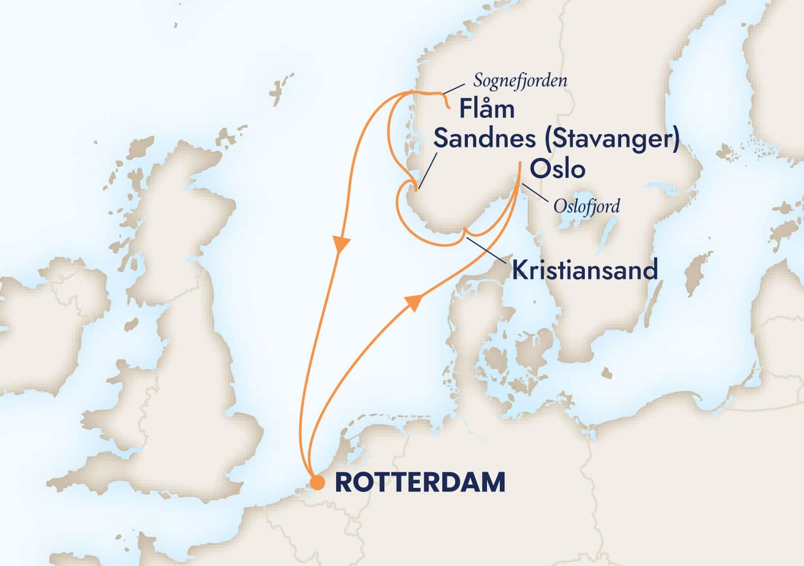 7 nights North European cruise on Rotterdam 
from 🇳🇱 Rotterdam 