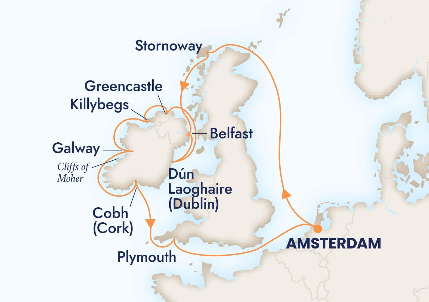 11 nights North European cruise on Zuiderdam 
from 🇳🇱 Amsterdam 