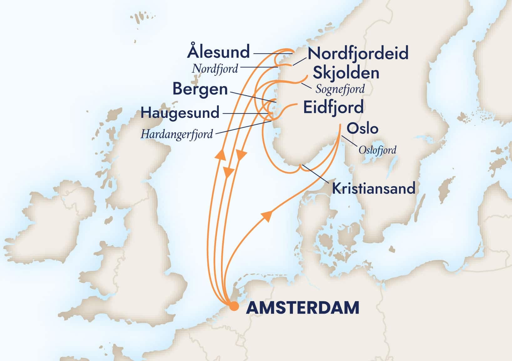 14 nights North European cruise on Zuiderdam 
from 🇳🇱 Amsterdam 