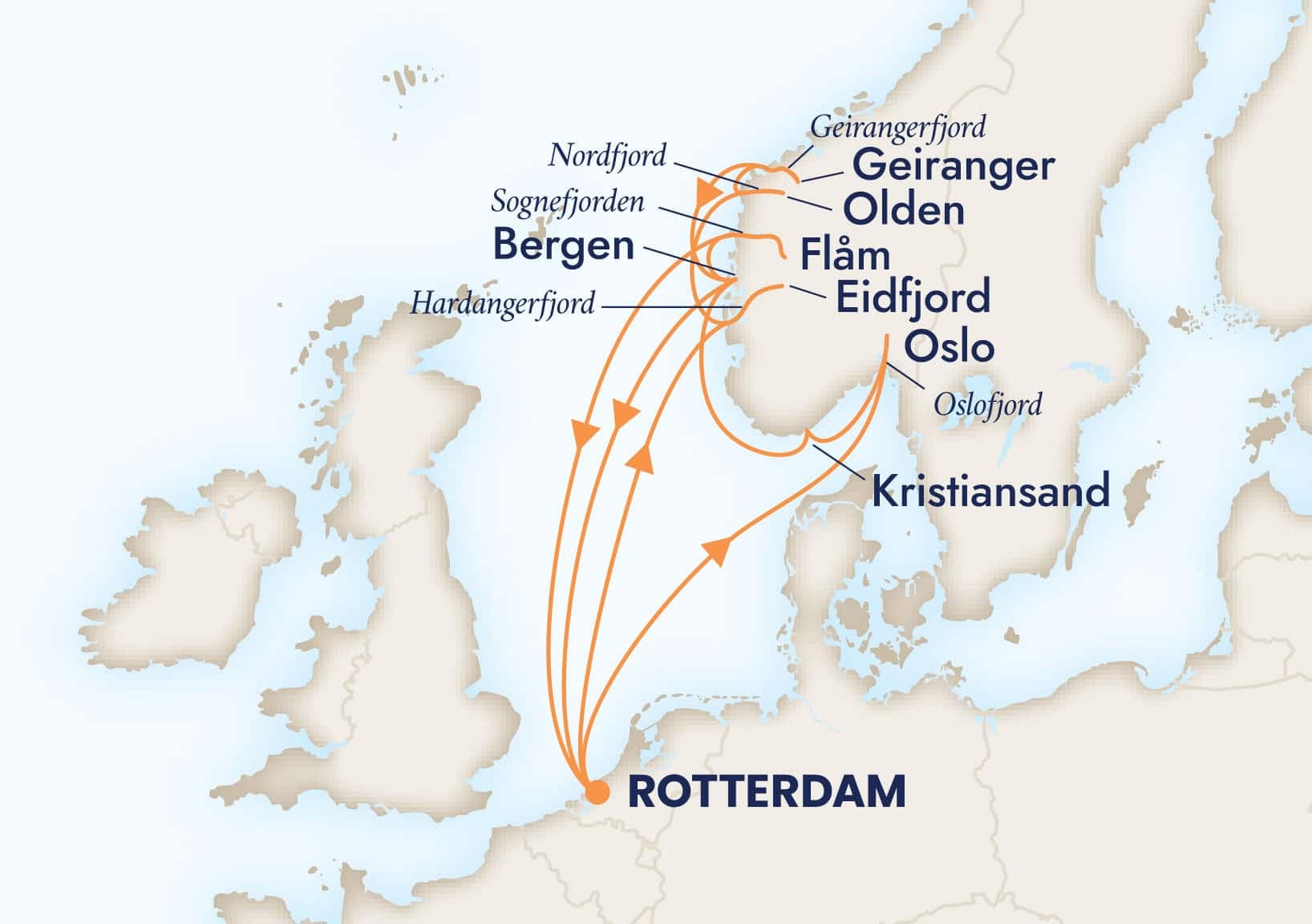 14 nights North European cruise on Rotterdam 
from 🇳🇱 Rotterdam 