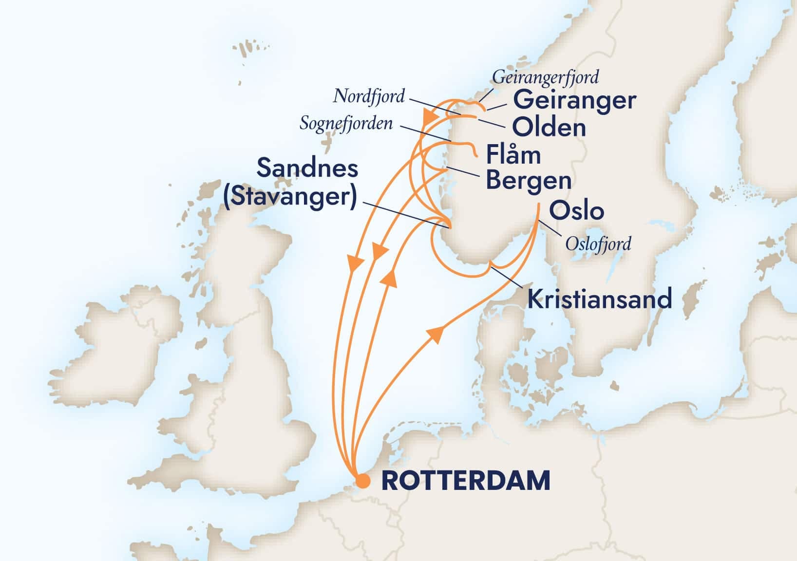 14 nights North European cruise on Rotterdam 
from 🇳🇱 Rotterdam 