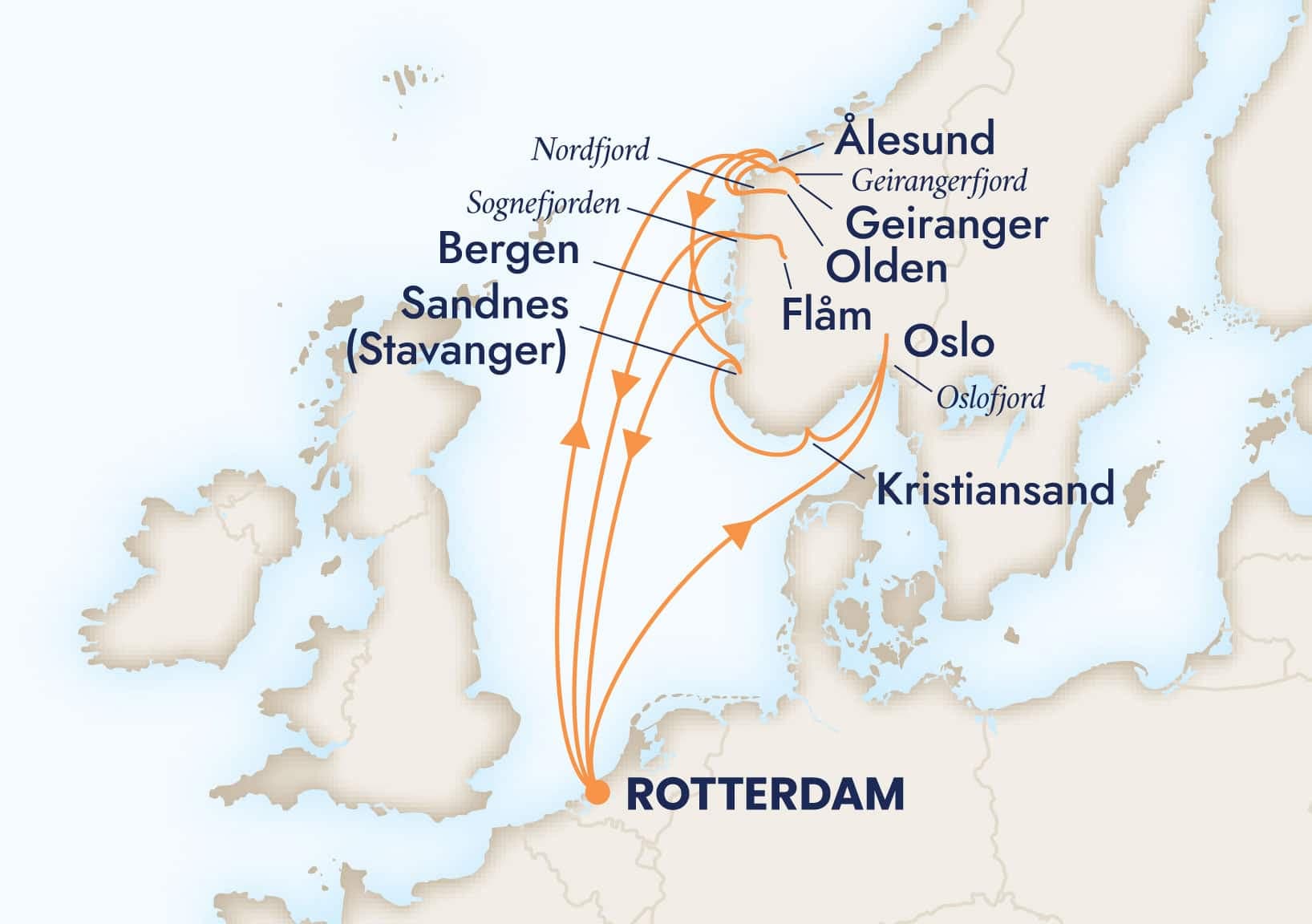 14 nights North European cruise on Rotterdam 
from 🇳🇱 Rotterdam 