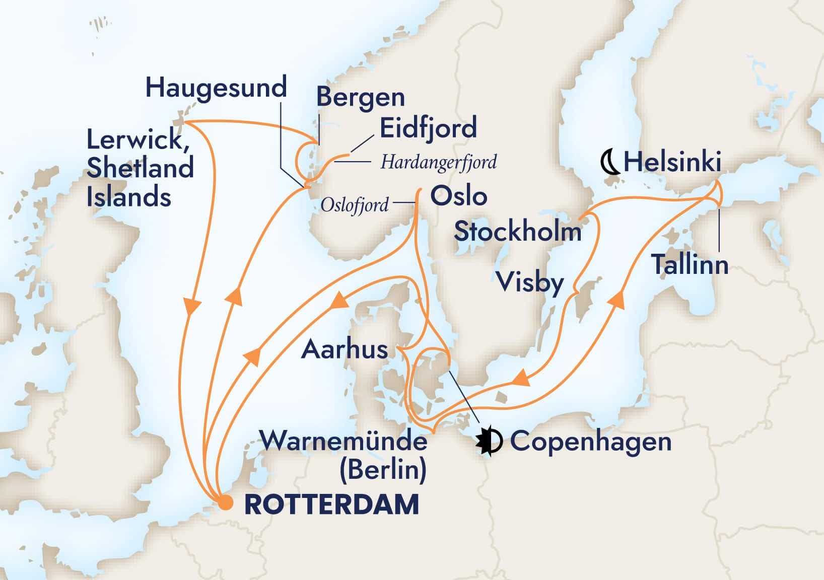 21 nights North European cruise on Rotterdam 
from 🇳🇱 Rotterdam 