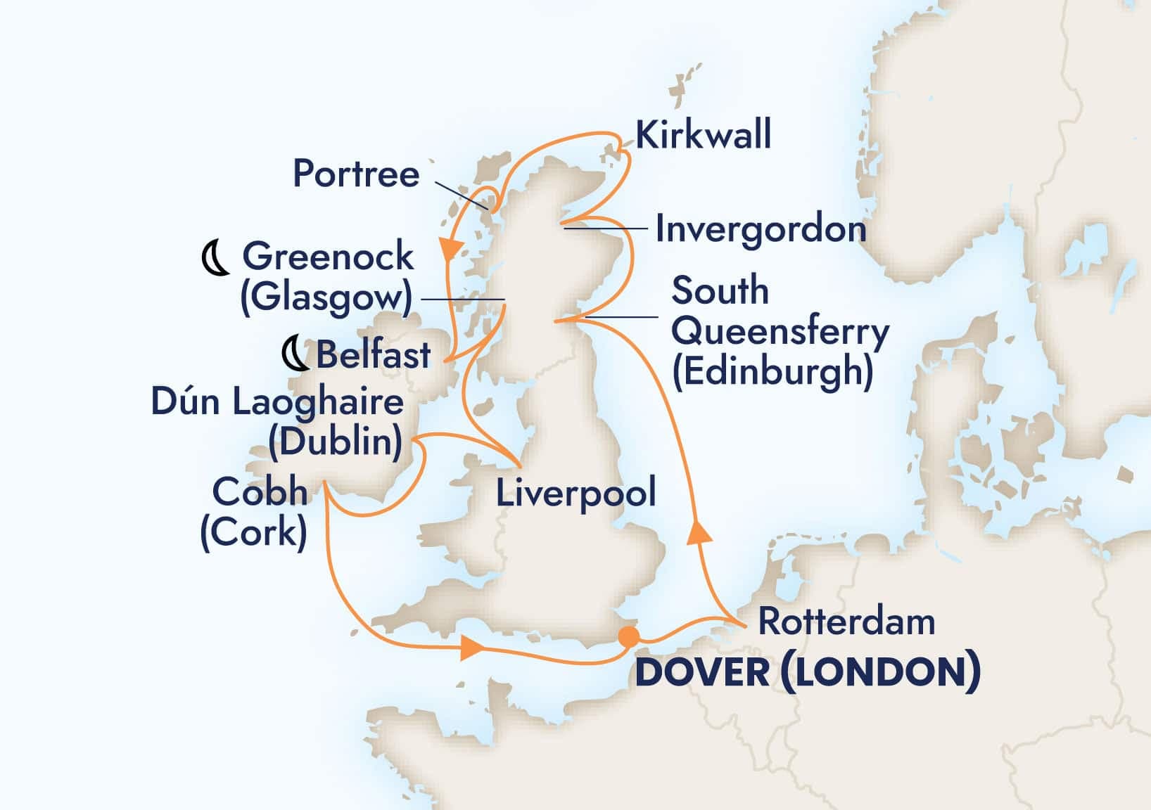 14 nights North European cruise on Nieuw Statendam 
from 🇬🇧 Dover 