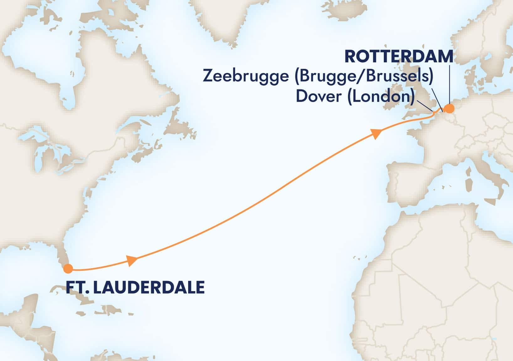 13 nights Mediterranean cruise on Rotterdam 
from 🇺🇸 Fort Lauderdale to 🇳🇱 Rotterdam 