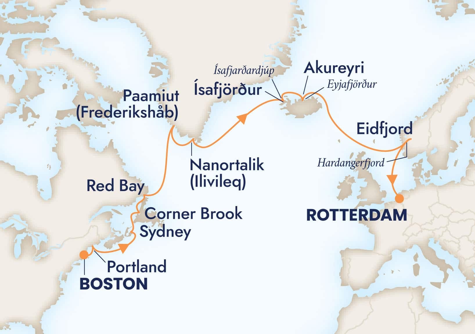 17 nights Mediterranean cruise on Volendam 
from 🇺🇸 Boston to 🇳🇱 Rotterdam 