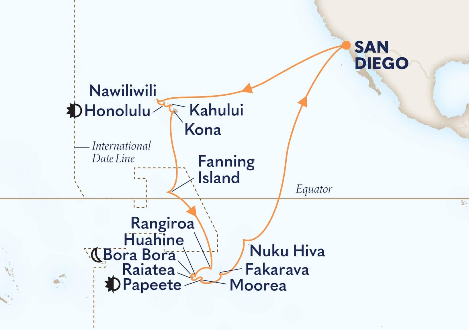 35 nights Hawaiian cruise on Zaandam 
from 🇺🇸 San Diego 