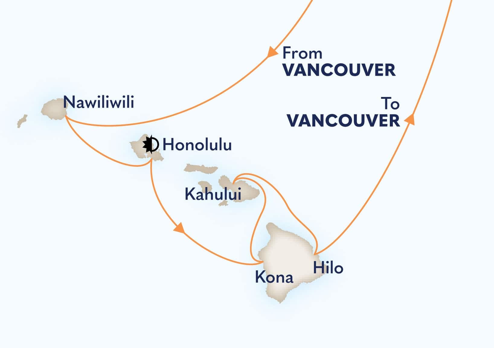 17 nights Hawaiian cruise on Koningsdam 
from 🇨🇦 Vancouver 