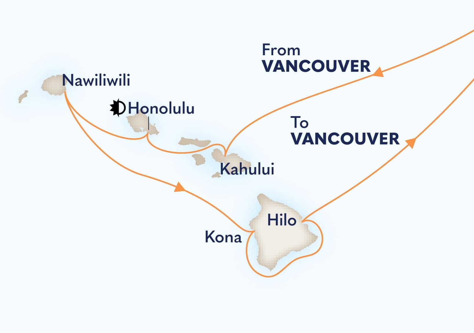 17 nights Hawaiian cruise on Koningsdam 
from 🇨🇦 Vancouver 