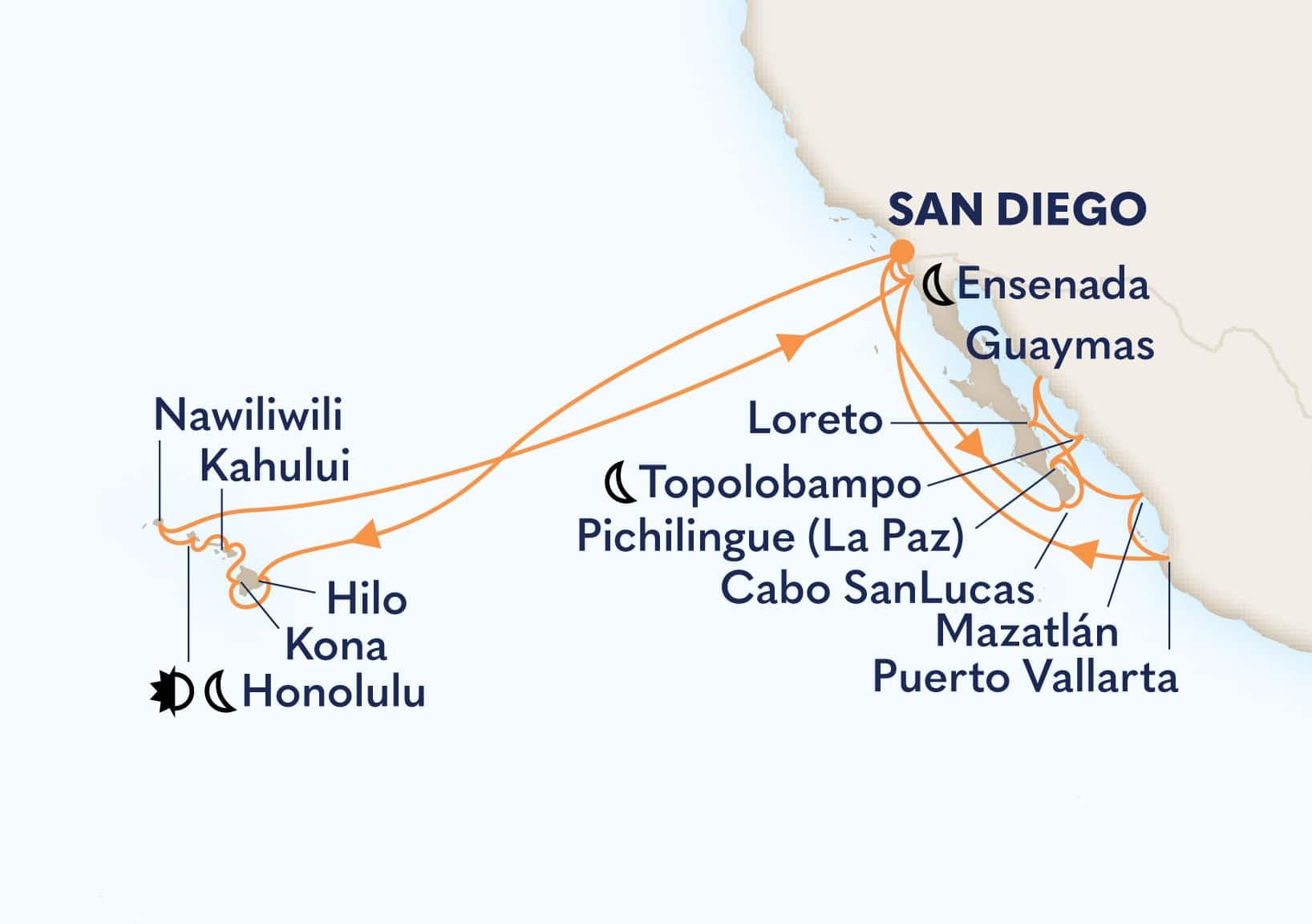 30 nights Hawaiian cruise on Zaandam 
from 🇺🇸 San Diego 