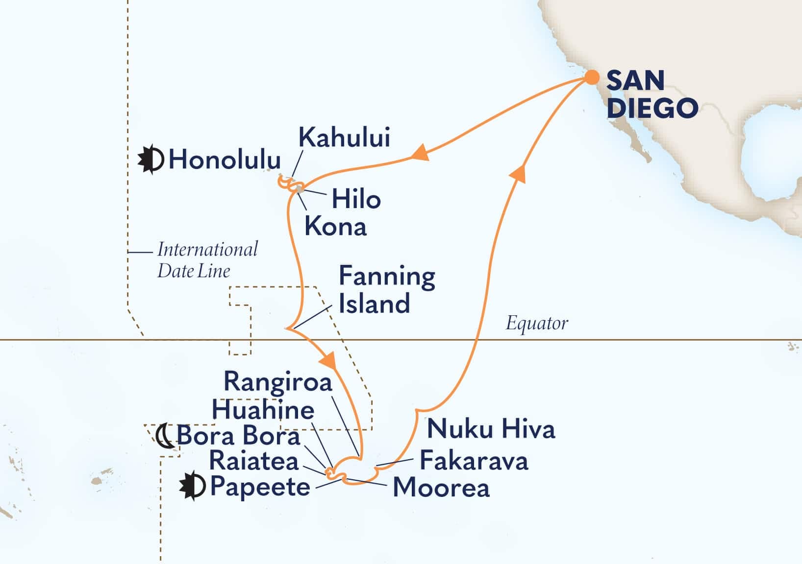 35 nights Hawaiian cruise on Zaandam 
from 🇺🇸 San Diego 