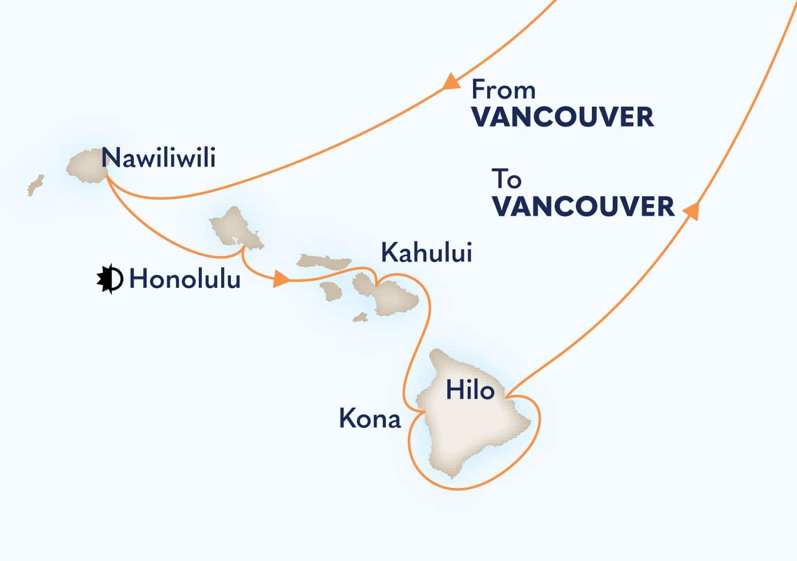 17 nights Hawaiian cruise on Koningsdam 
from 🇨🇦 Vancouver 