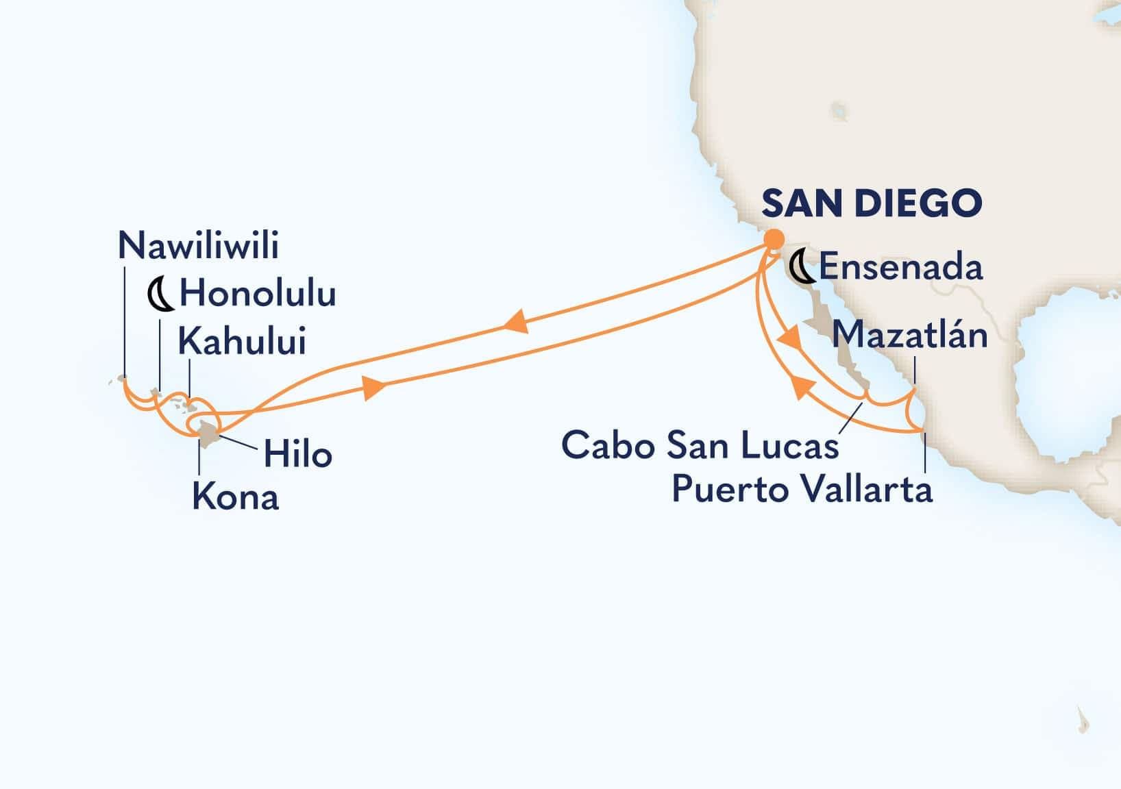 24 nights Hawaiian cruise on Koningsdam 
from 🇺🇸 San Diego 