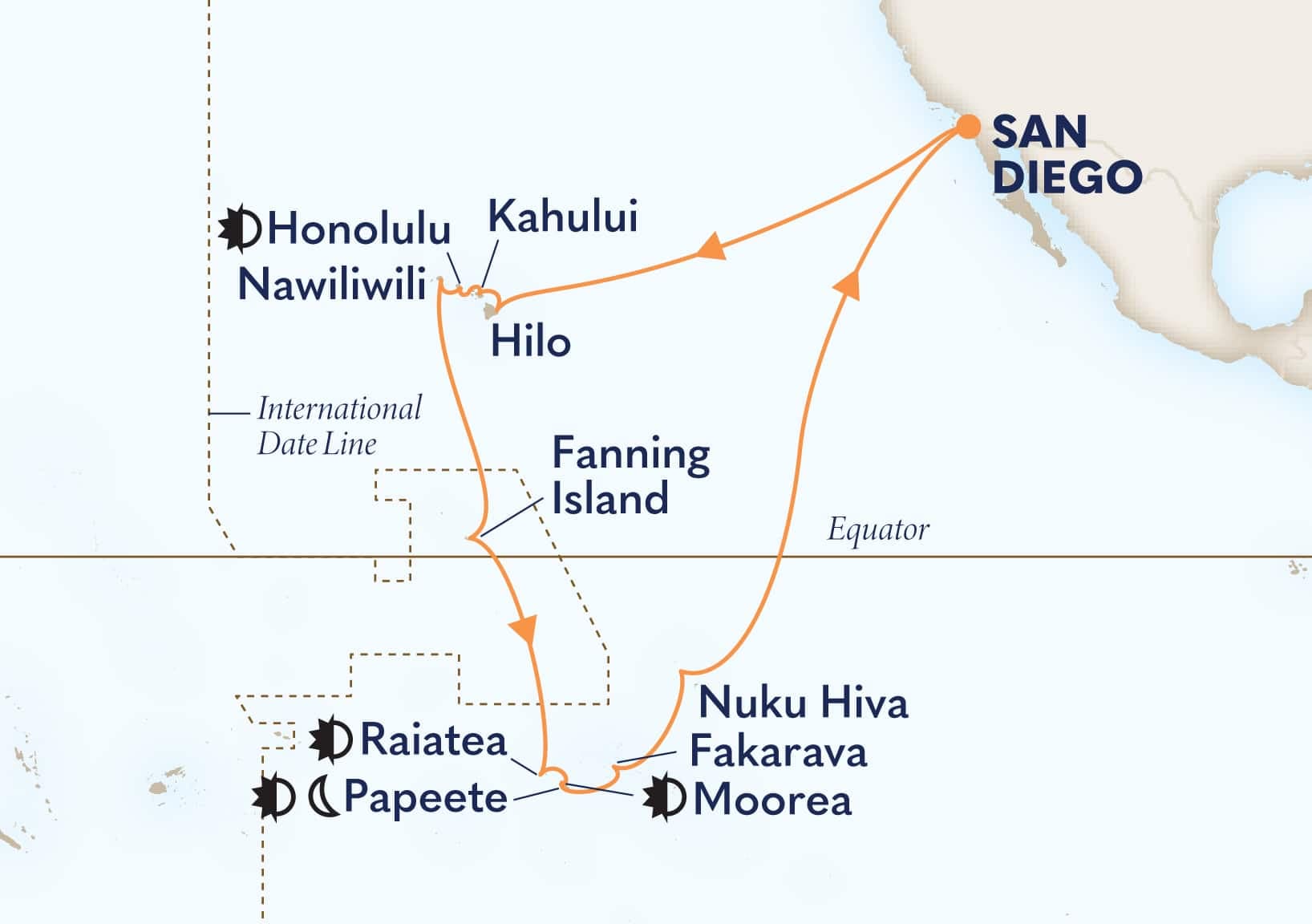 35 nights Hawaiian cruise on Koningsdam 
from 🇺🇸 San Diego 