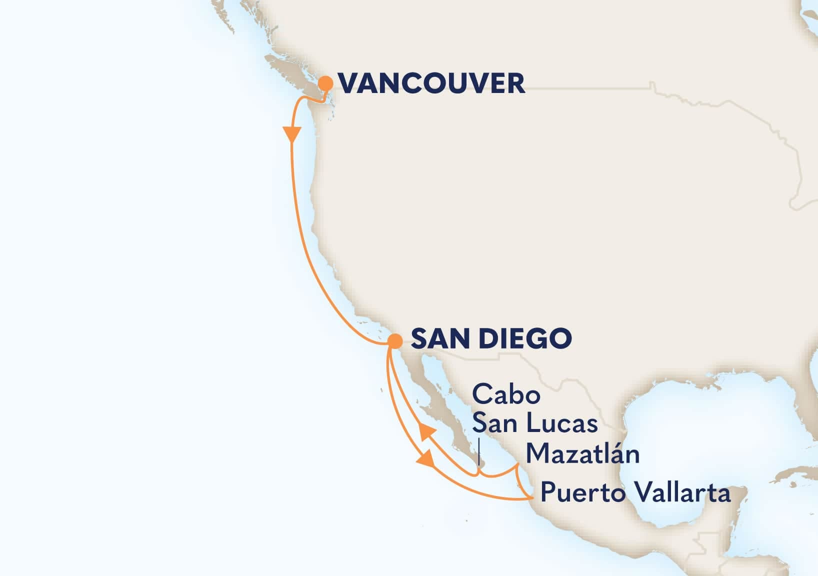 11 nights Mexican cruise on Zaandam 
from 🇨🇦 Vancouver to 🇺🇸 San Diego 