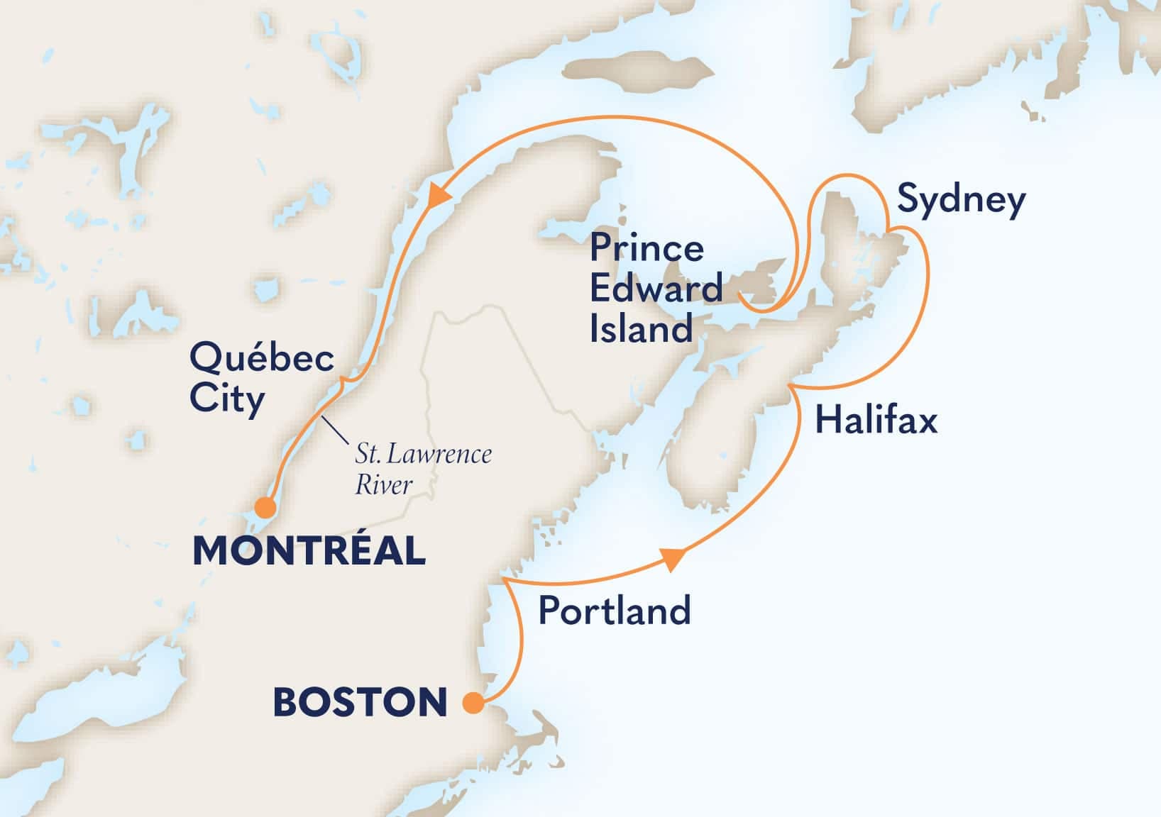 7 nights North East American cruise on Volendam 
from 🇺🇸 Boston to Montreal, Quebec, Canada 