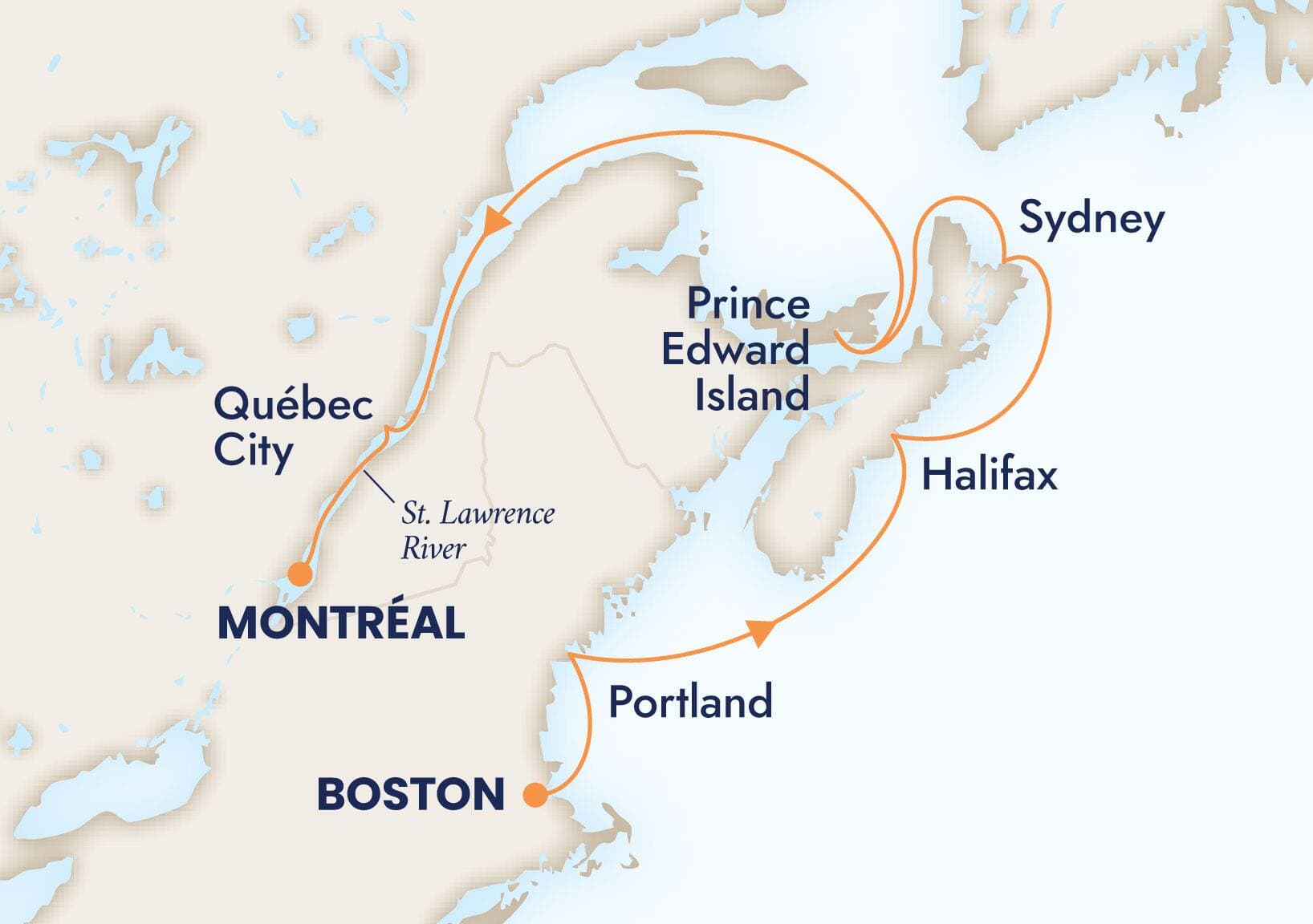 7 nights North East American cruise on Volendam 
from 🇺🇸 Boston to 🇨🇦 Montreal 