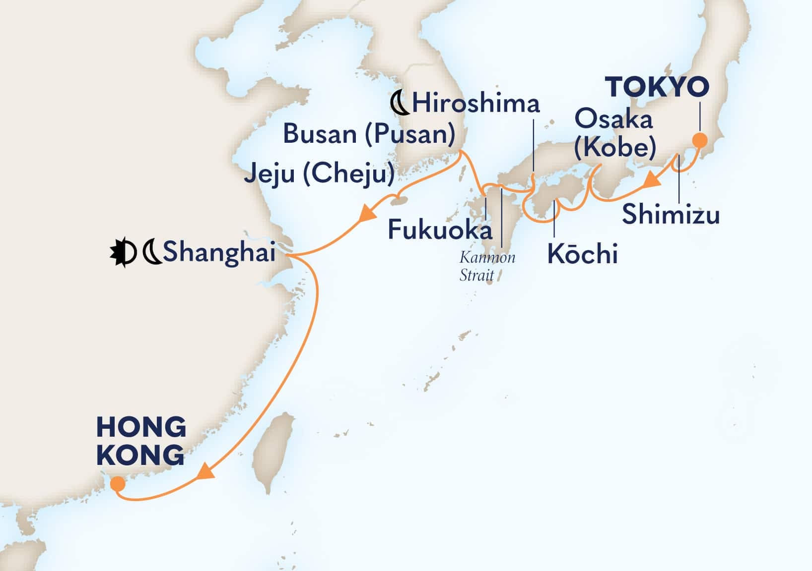 14 nights Asian cruise on Westerdam 
from 🇯🇵 Tokyo to 🇭🇰 Hong Kong 