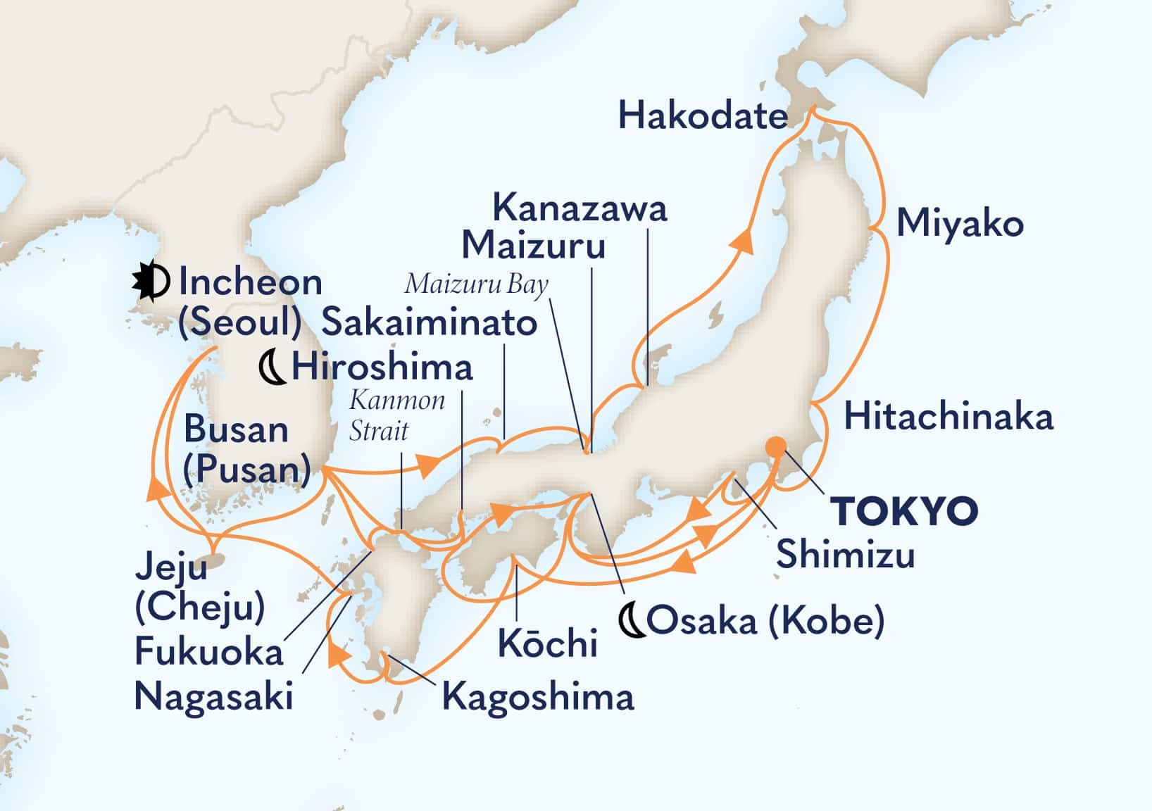 28 nights Asian cruise on Noordam 
from 🇯🇵 Tokyo 