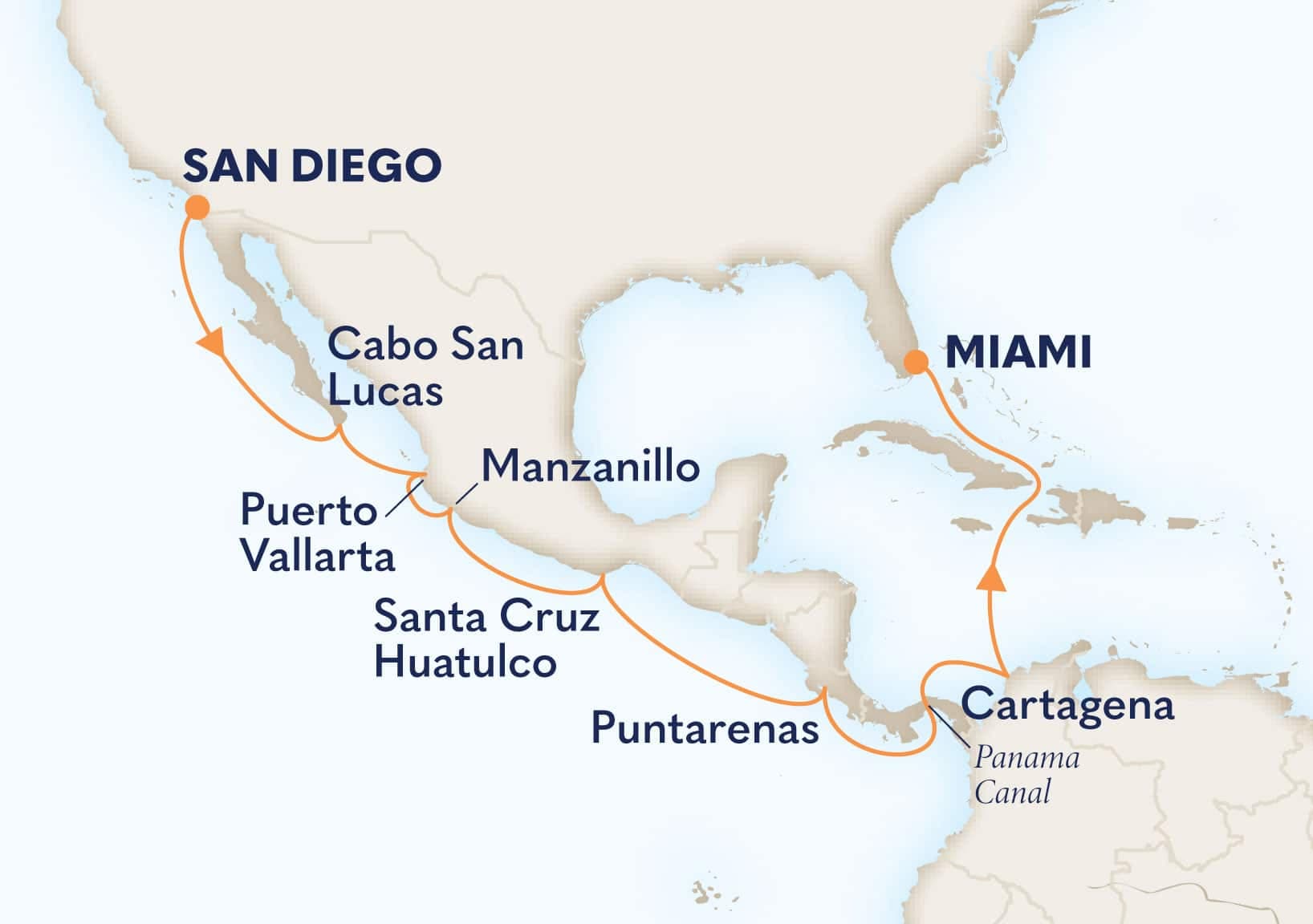 15 nights Panama canal cruise on Zaandam 
from 🇺🇸 San Diego to 🇺🇸 Miami 