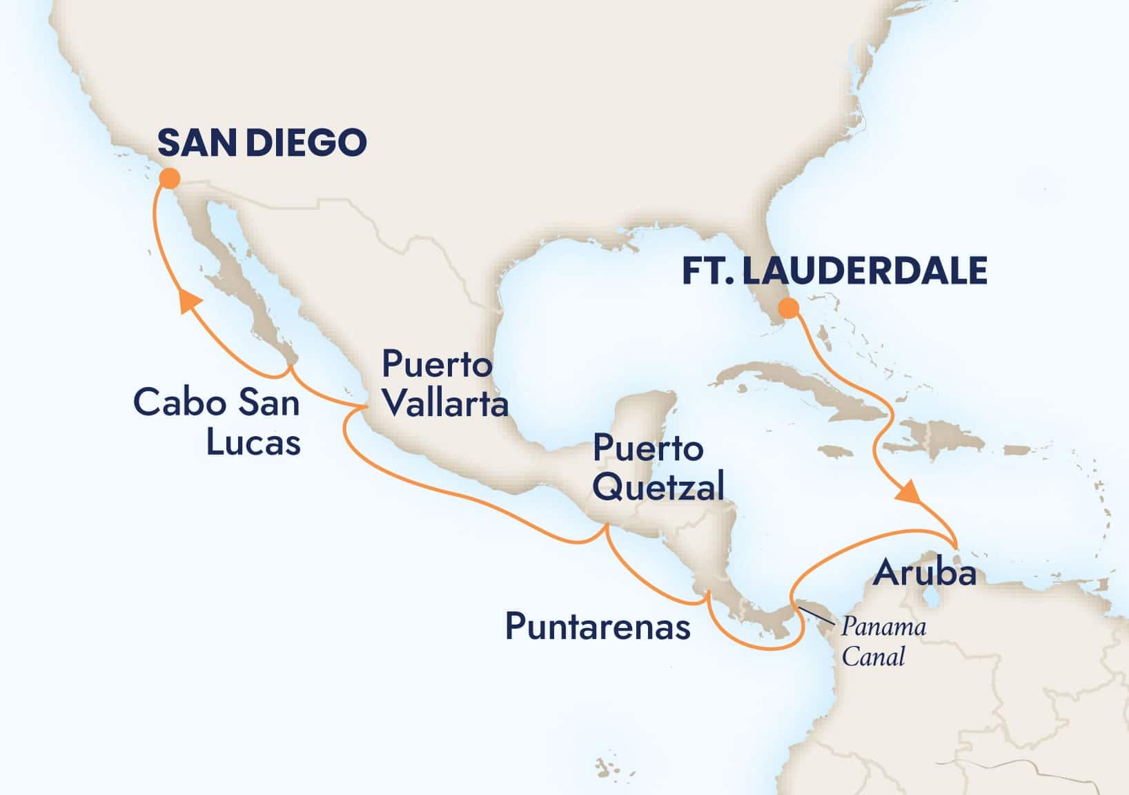 15 nights Panama canal cruise on Oosterdam 
from 🇺🇸 Fort Lauderdale to 🇺🇸 San Diego 