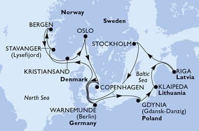 14 nights North European cruise on MSC Magnifica 
from 🇩🇰 Copenhagen 