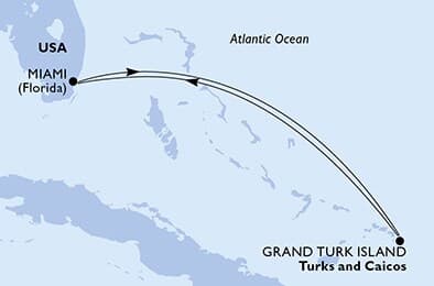 4 nights cruise on MSC Poesia 
from 🇺🇸 Miami 