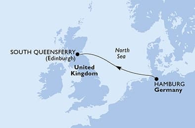 2 nights cruise on MSC Preziosa
from 🇩🇪 Hamburg to 🇬🇧 South Queensferry