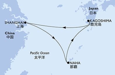 5 nights Asian cruise on MSC Bellissima
from 🇨🇳 Shanghai