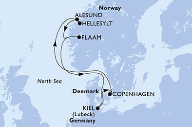 7 nights cruise on MSC Euribia 
from 🇩🇰 Copenhagen 