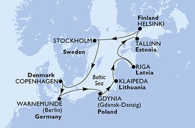 10 nights North European cruise on MSC Magnifica 
from 🇩🇰 Copenhagen 