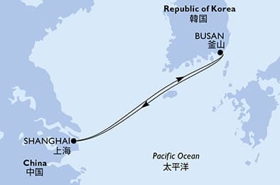 4 nights cruise on MSC Bellissima 
from 🇰🇷 Busan 
