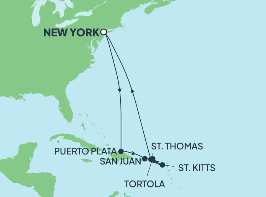 11 nights Caribbean cruise on Norwegian Bliss 
from 🇺🇸 New York 