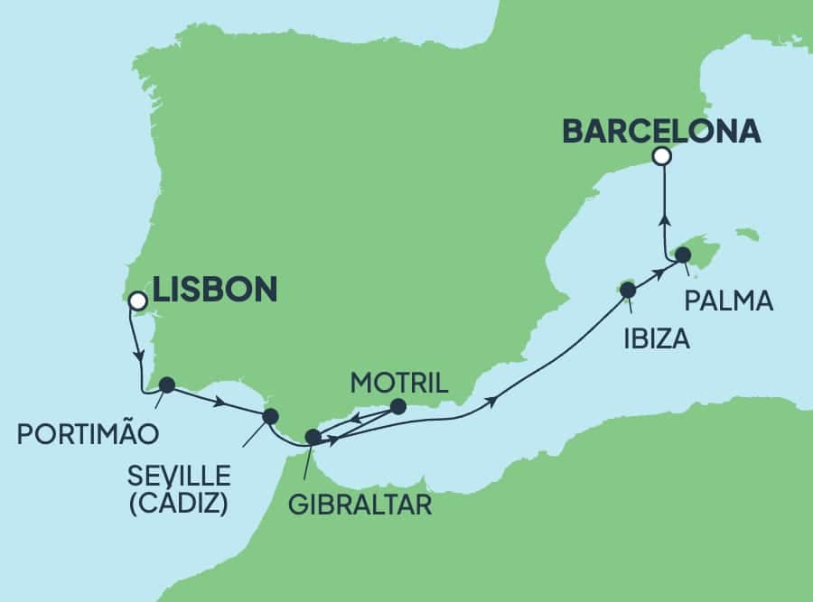 7 nights Mediterranean cruise on Norwegian Dawn 
from 🇪🇸 Tarragona to 🇪🇸 Barcelona 