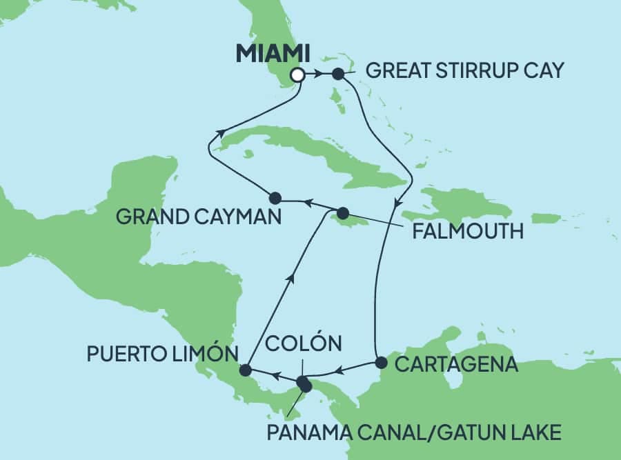 11 nights Panama canal cruise on Norwegian Gem 
from 🇺🇸 Miami 
