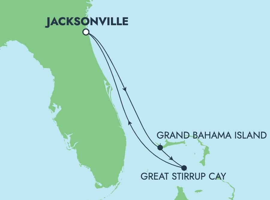 4 nights Bahamas cruise on Norwegian Dawn 
from 🇺🇸 Jacksonville 