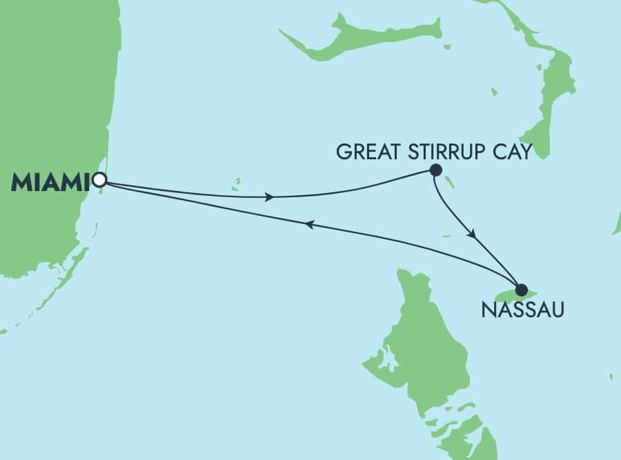 3 nights Bahamas cruise on Norwegian Getaway 
from 🇺🇸 Miami 