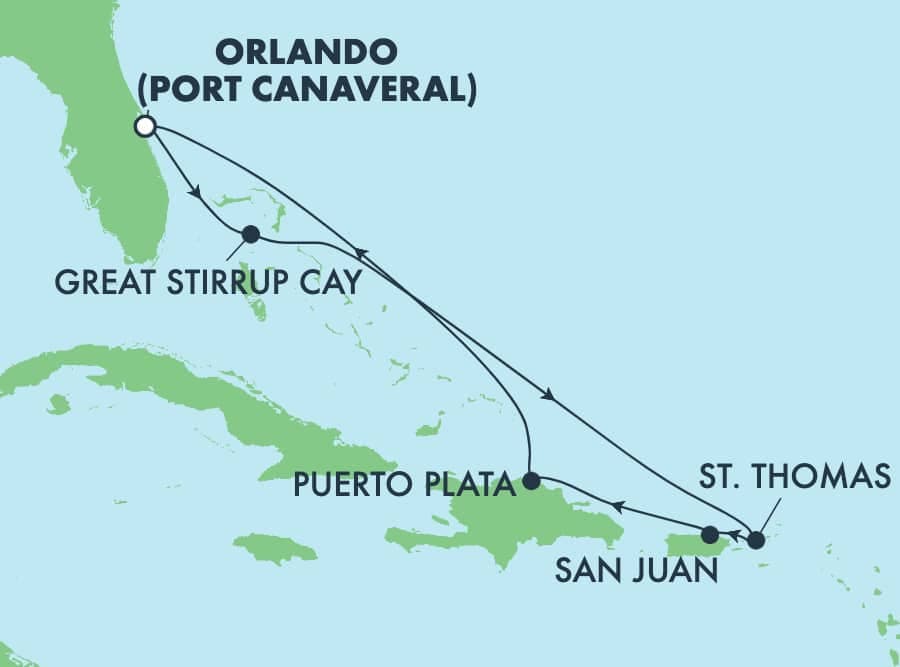 7 nights Caribbean cruise on Norwegian Getaway 
from 🇺🇸 Cape Canaveral 