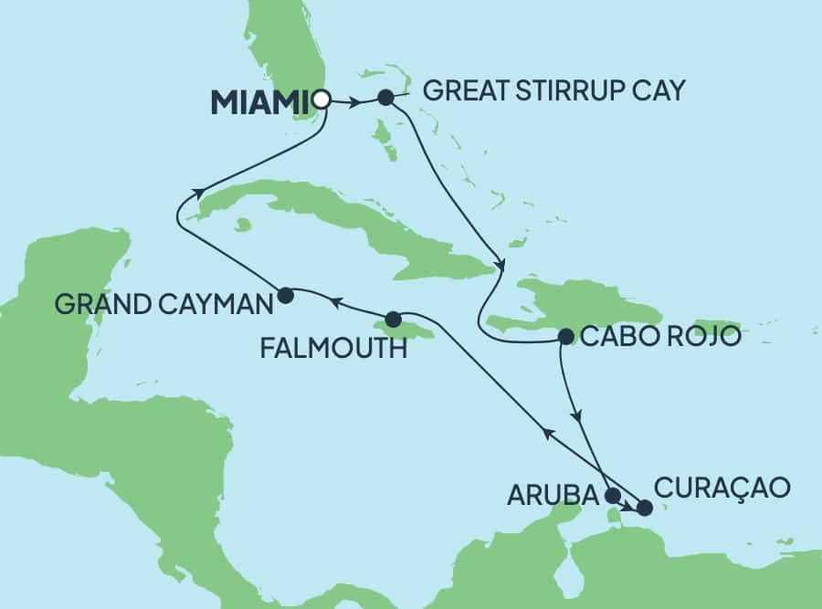 10 nights Caribbean cruise on Norwegian Jewel 
from 🇺🇸 Miami 