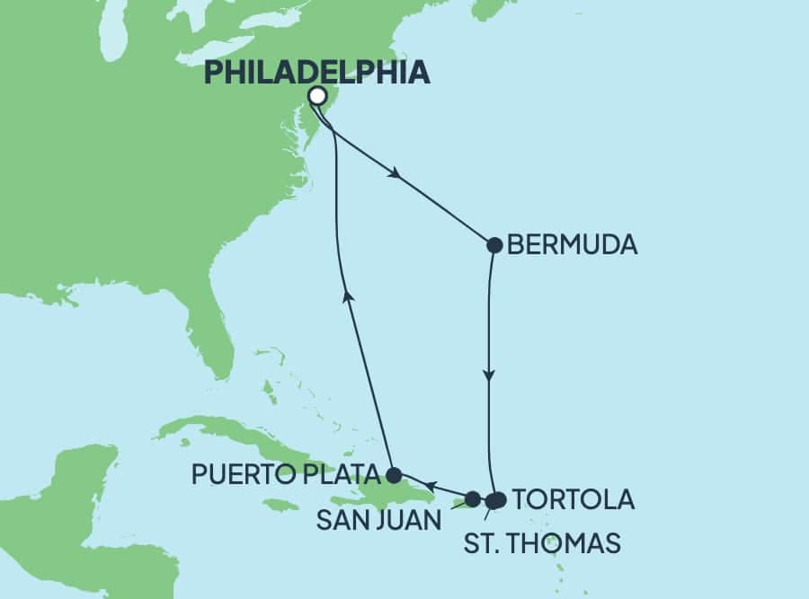 11 nights Caribbean cruise on Norwegian Pearl 
from 🇺🇸 Philadelphia 