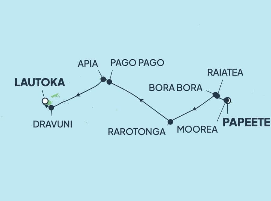 13 nights Oceanian cruise on Norwegian Spirit 
from 🇵🇫 Papeete to 🇫🇯 Lautoka 