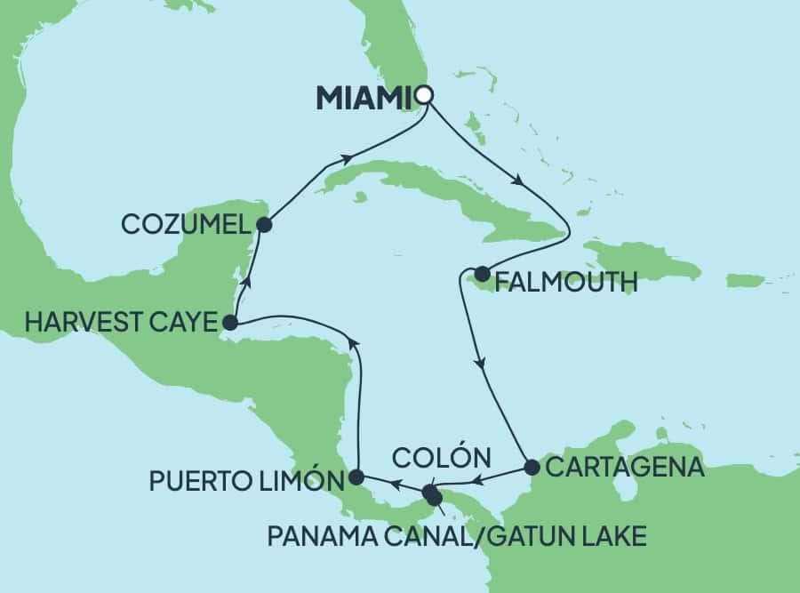 11 nights Panama canal cruise on Norwegian Sun 
from 🇺🇸 Miami 
