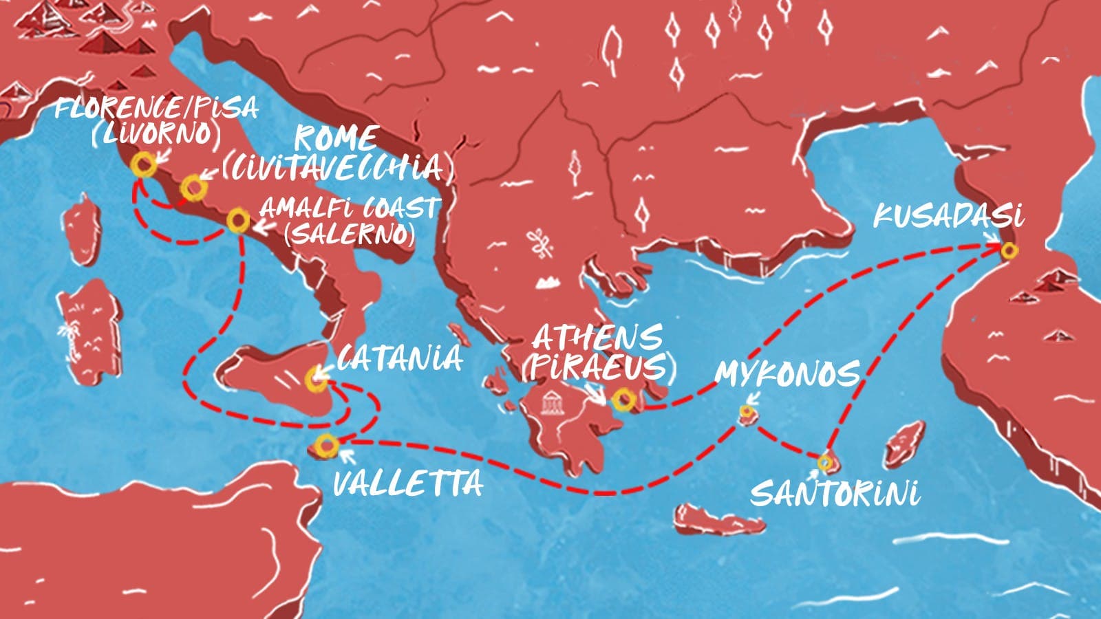 11 nights Mediterranean cruise on Scarlet Lady
from 🇮🇹 Civitavecchia to 🇬🇷 Piraeus