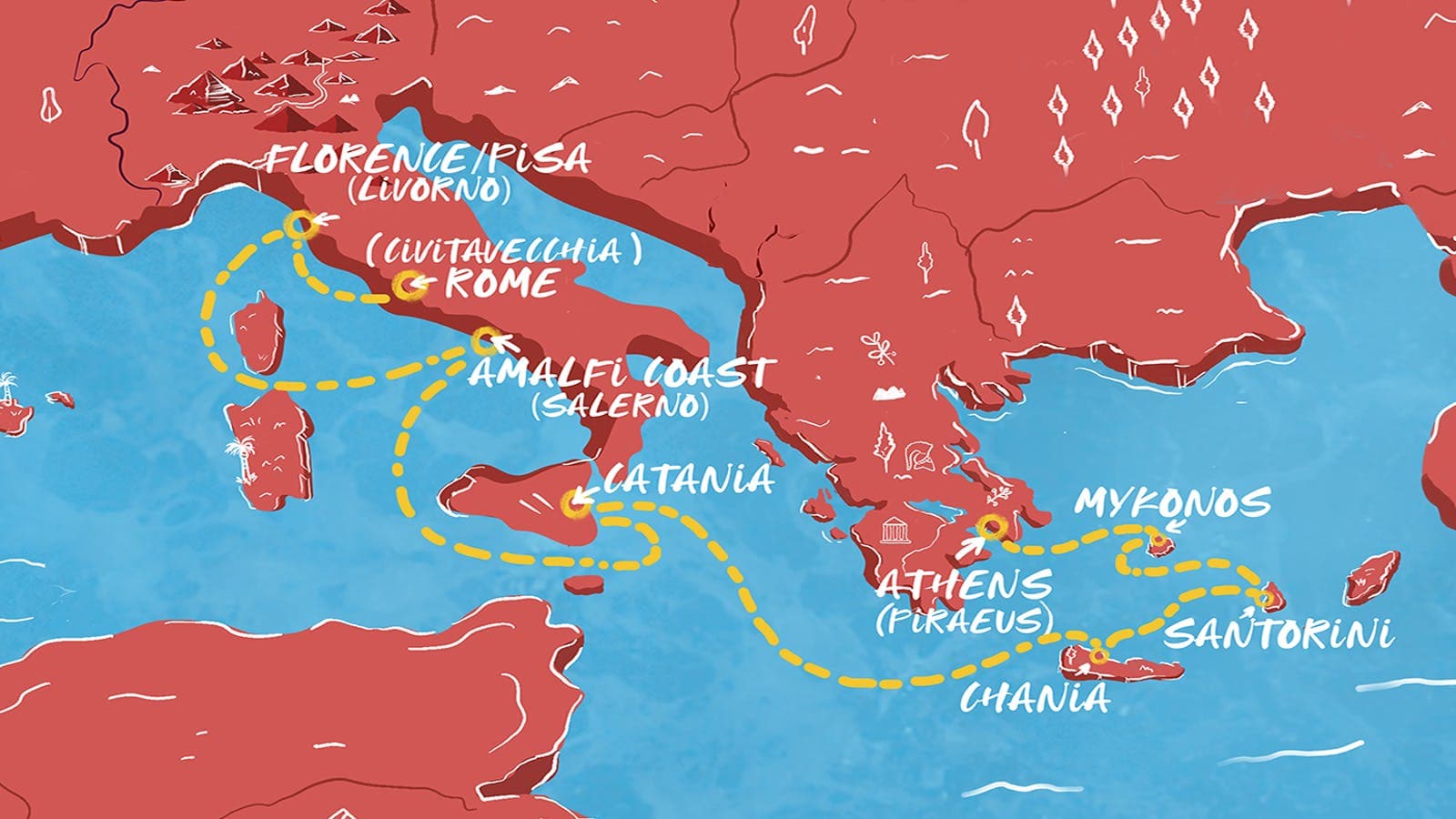 10 nights Mediterranean cruise on Scarlet Lady
from 🇮🇹 Civitavecchia to 🇬🇷 Piraeus