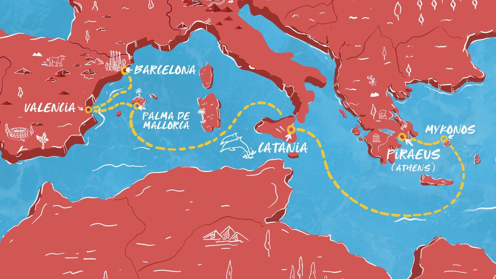 7 nights Mediterranean cruise on Scarlet Lady
from ๐ฌ๐ท Piraeus to ๐ช๐ธ Barcelona