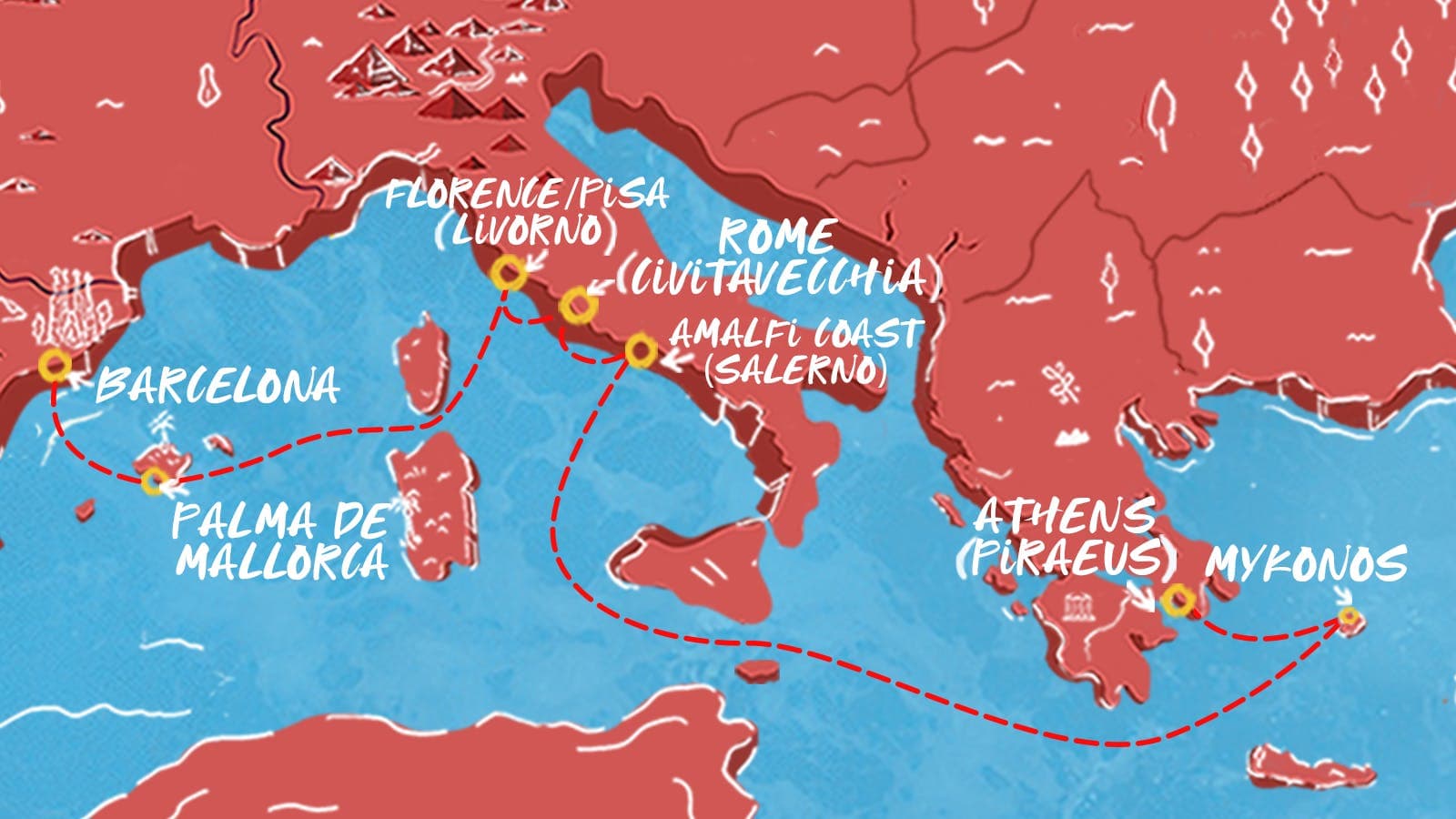 8 nights Mediterranean cruise on Scarlet Lady
from 🇬🇷 Piraeus to 🇪🇸 Barcelona