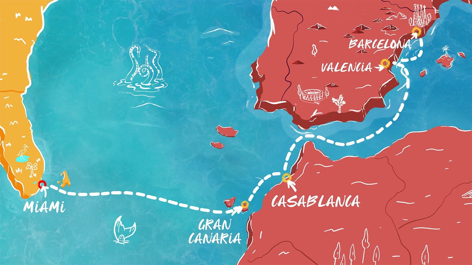 14 nights Transatlantic cruise on Scarlet Lady
from 🇺🇸 Miami to 🇪🇸 Barcelona