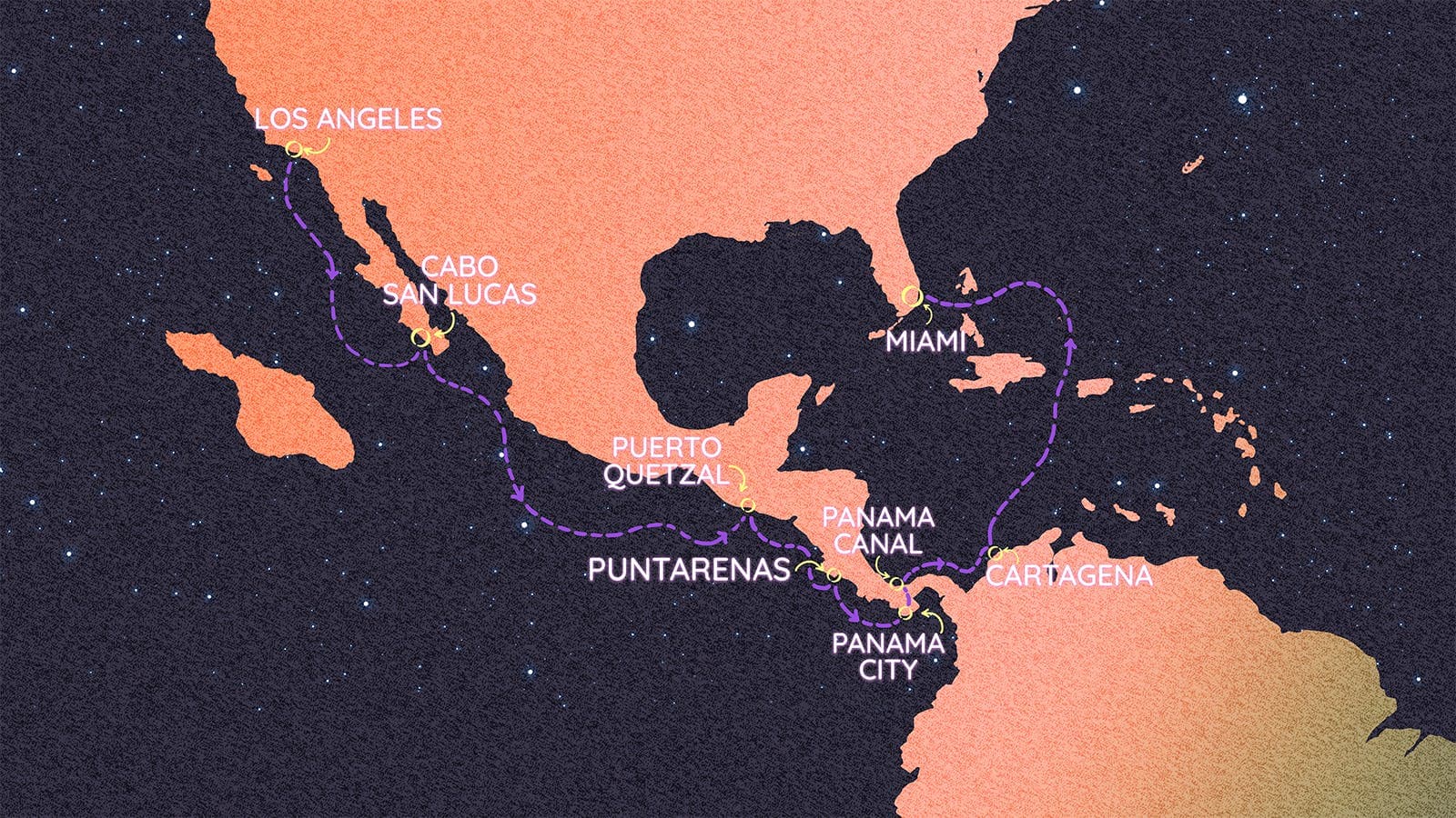 17 nights North East American cruise on Brilliant Lady
from 🇺🇸 Los Angeles to 🇺🇸 Miami